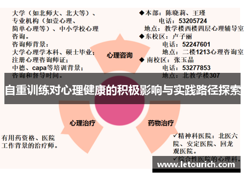 自重训练对心理健康的积极影响与实践路径探索